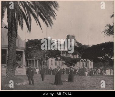 Royal Palace, Honolulu, Isole Sandwich Australi Foto Stock