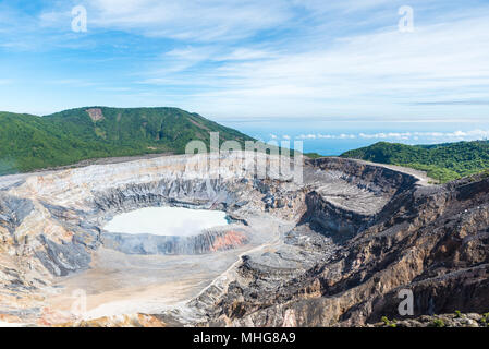 Vulcano Poas in Costa Rica Foto Stock