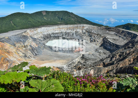 Vulcano Poas in Costa Rica Foto Stock