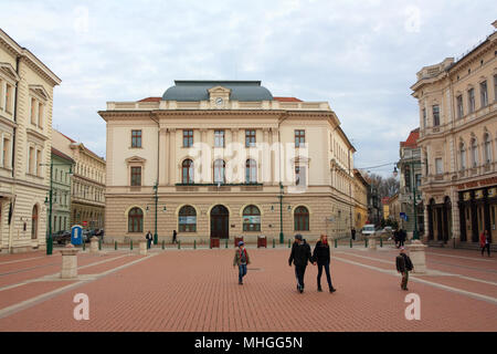 La zona pedonale a Szeged Ungheria Foto Stock