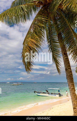 Alona Beach Bohol filippine il 20 aprile 2018 la struttura Alona Beach Foto Stock