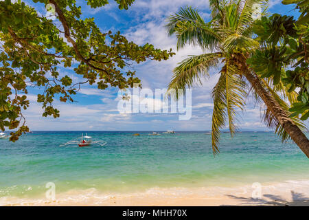 Alona Beach Bohol filippine il 20 aprile 2018 la struttura Alona Beach Foto Stock