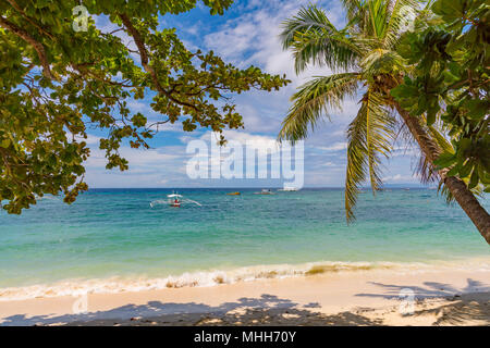 Alona Beach Bohol filippine il 20 aprile 2018 la struttura Alona Beach Foto Stock