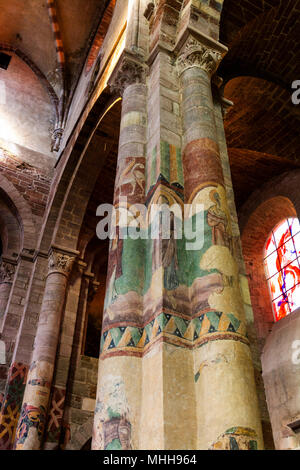 Haute Loire (43) Fresques de la Basilique Saint Julien de Brioude // Francia. Haute Loire (43) affreschi della Basilica di Saint Julien di Brioude Foto Stock