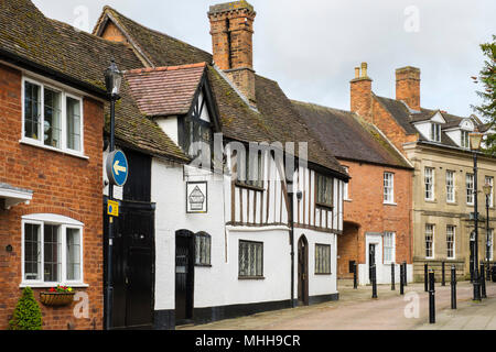 Thomas Oken sale da tè in Oken's House. Castle Street, Warwick, Warwickshire, West Midlands, Inghilterra, Regno Unito, Gran Bretagna Foto Stock