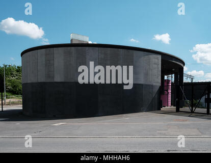 Sewarage stazione di pompaggio a Pudding Mill Lane, East London, costruiti come parte del progetto olimpico. Architetti Lyall bollette e giovani . Foto Stock