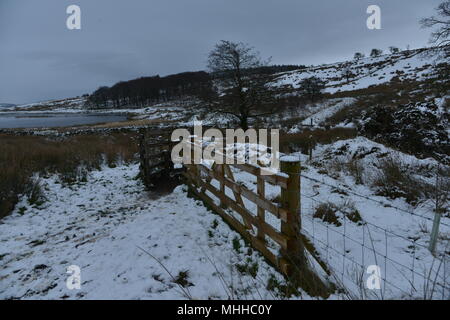 Nella zona di Dean Clough serbatoio Foto Stock