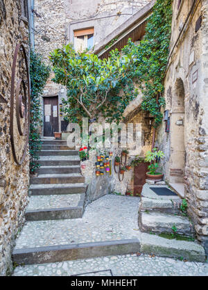 Toffia, borgo rurale in provincia di Rieti Lazio, Italia. Foto Stock