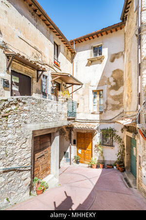 Toffia, borgo rurale in provincia di Rieti Lazio, Italia. Foto Stock