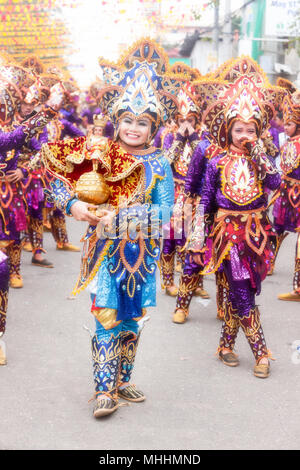 Sinulog Parade di Cebu, Filippine Foto Stock