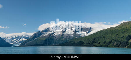 Alaska Prince William Sound 17 crociera sul ghiacciaio grande vista panoramica Foto Stock