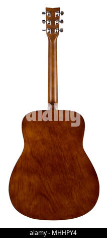 Vista posteriore della classica chitarra acustica Foto Stock