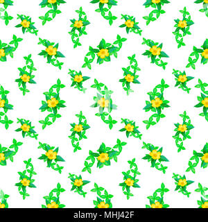 Digital photo collage e tecnica di manipolazione della natura motivo floreale seamless design pattern in vivaci tonalità multicolore Foto Stock