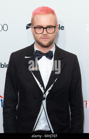 New York, NY - aprile 24: Christopher Wylie assiste 2018 100 Tempo di gala al Jazz al Lincoln Center il 24 aprile 2018 a New York City. Foto Stock