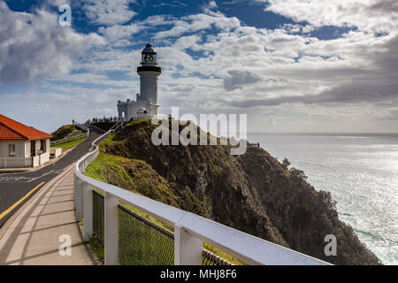 Faro di Cape Byron - famoso punto di riferimento nel Nuovo Galles del Sud, Australia Foto Stock