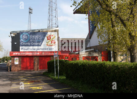 County Ground home di Swindon Town football club, Swindon, Wiltshire, Inghilterra, Regno Unito Foto Stock