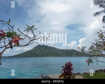 Remote isole tropicali di Truk Lagoon nel Pacifico del Sud Foto Stock