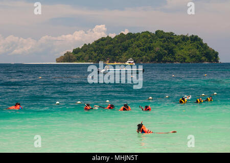 Pulai Sapi, Parco Tunku Abdul Rahman, Kota Kinabalu, Sabah Foto Stock