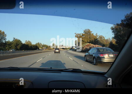 Superstrada 101, Agoura Hills, in California, Stati Uniti d'America Foto Stock