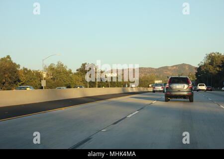 Superstrada 101, Agoura Hills, in California, Stati Uniti d'America Foto Stock