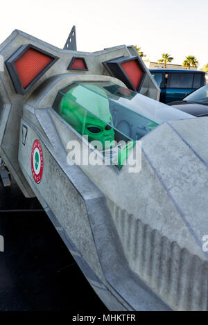 Alien freschi a scatti in Baker, California. Foto Stock