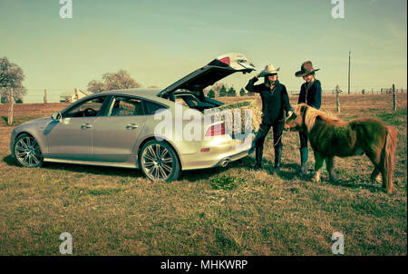 Dude Ranch vicino a Huston Texas USA Foto Stock