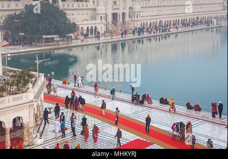 Tempio d'oro, Amritsar Punjab, India Foto Stock