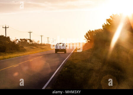 NC01573-00...CAROLINA DEL NORD - Nord lungo l'autostrada 12 presso sunrise sull isola Ocracoke parte dell'Outer Banks. Foto Stock