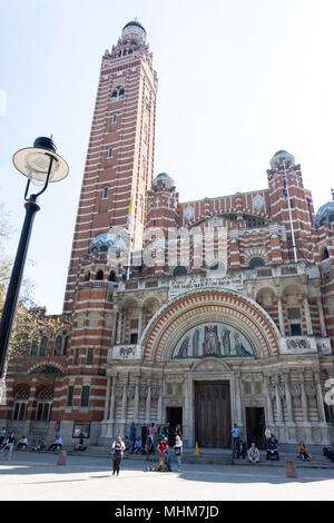 Cattedrale di Westminster, Victoria Street, Victoria, City of Westminster, Greater London, England, Regno Unito Foto Stock