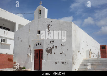 Cappella della chiesa ortodossa sull isola di Naxos in Grecia Foto Stock