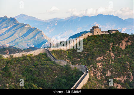 Jinshanling Great Wall, Hebei della Cina Foto Stock