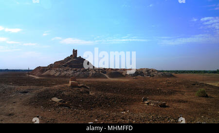 Ziggurat Birs Nimrud, la montagna di Borsippa in Iraq Foto Stock