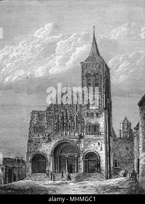 Abbazia di Vezelay, Borgogna, Francia Foto Stock