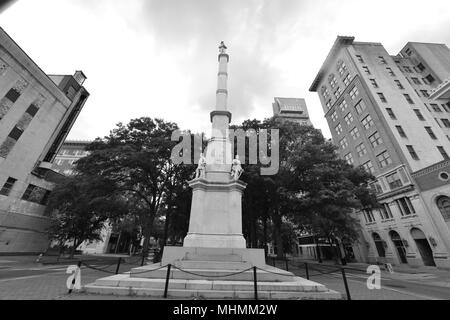 Il memoriale di confederati ad Augusta, in Georgia. Foto Stock