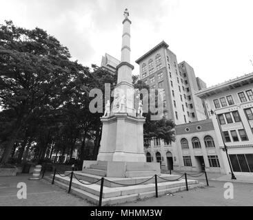 Il memoriale di confederati ad Augusta, in Georgia. Foto Stock