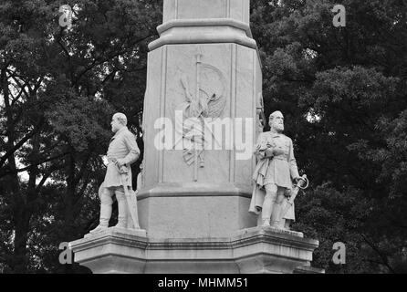 Il memoriale di confederati ad Augusta, in Georgia. Foto Stock