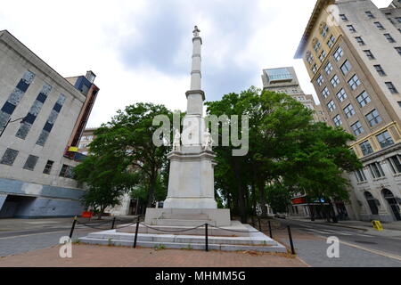 Il memoriale di confederati ad Augusta, in Georgia. Foto Stock