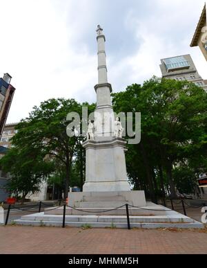 Il memoriale di confederati ad Augusta, in Georgia. Foto Stock