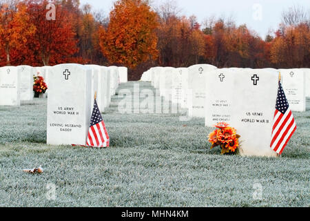 Camp Nelson Cimitero Nazionale in Kentucky. Foto Stock