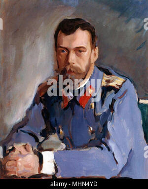 Serov Valentin - Ritratto di Nicholas II 2 Foto Stock