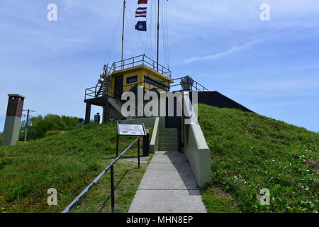 Fort Moultrie una fortezza americano che è stato utilizzato dal 1776 al 1947. Foto Stock