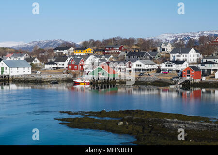 Arrivo a Bronnoysund Norvegia Aptil 2018 Foto Stock