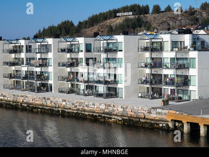 Appartamenti sul mare Kristiansund Norvegia Foto Stock