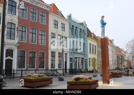 VLISSINGEN, Paesi Bassi, 14 aprile 2018: Vista di Bellamy Park nella storica cittadina di Vlissingen. Questa città costiera è una popolare destinazione turistica Foto Stock