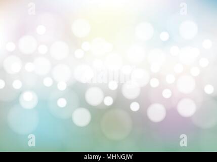 Abstract bokeh su morbido colore di sfondo illustrazione vettoriale. Illustrazione Vettoriale