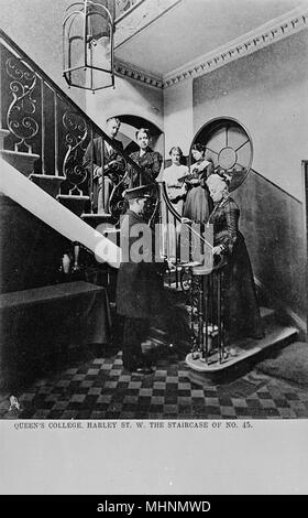 Insegnanti al Queen's College, Harley Street, Londra Foto Stock