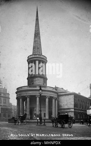 All Souls' Church, Langham Place, Londra W1 Foto Stock