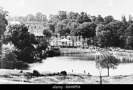 Funfair, vale of Health Hotel, Hampstead Heath, NW London Foto Stock