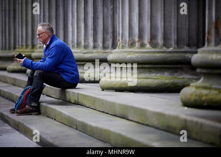 Glasgow in Scozia, la Galleria di Arte Moderna passi Foto Stock