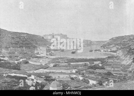 CORSE (Corsica) - DU- SUD. Bonifacio. Basse Ville 1895 antica stampa Foto Stock